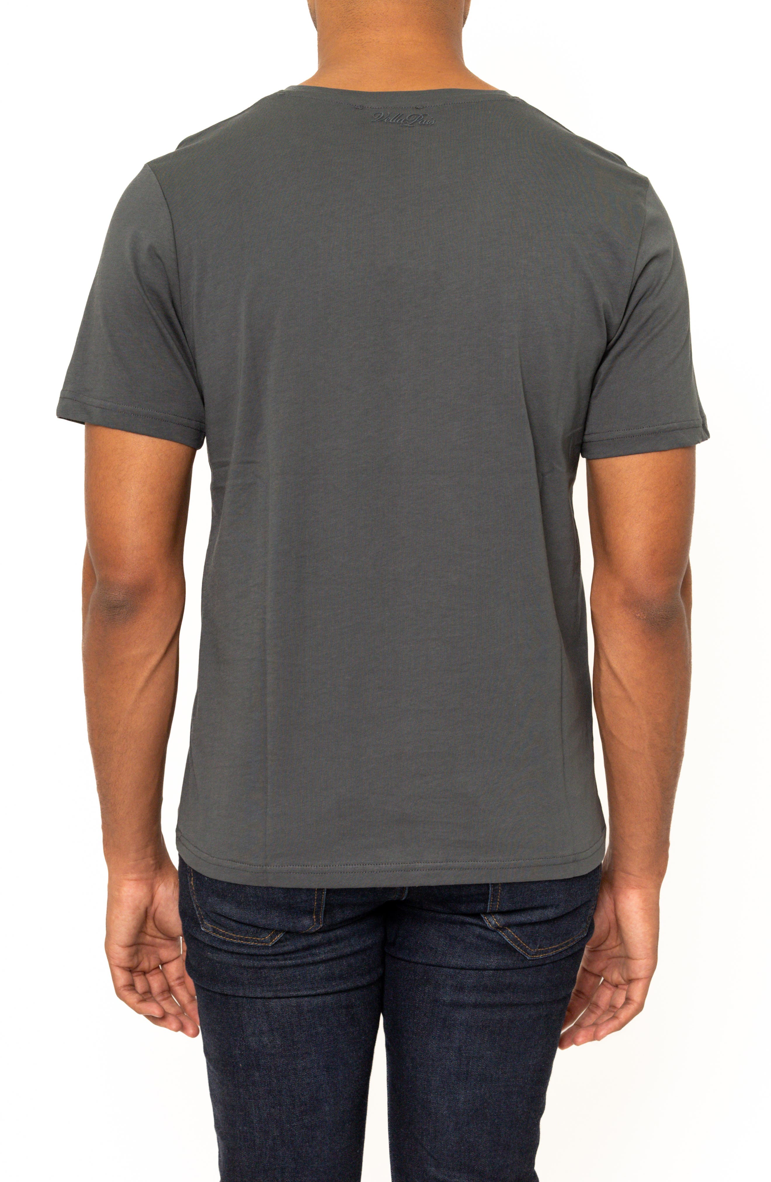 VELLAPAIS Montpellier V-Neck Cotton T-Shirt