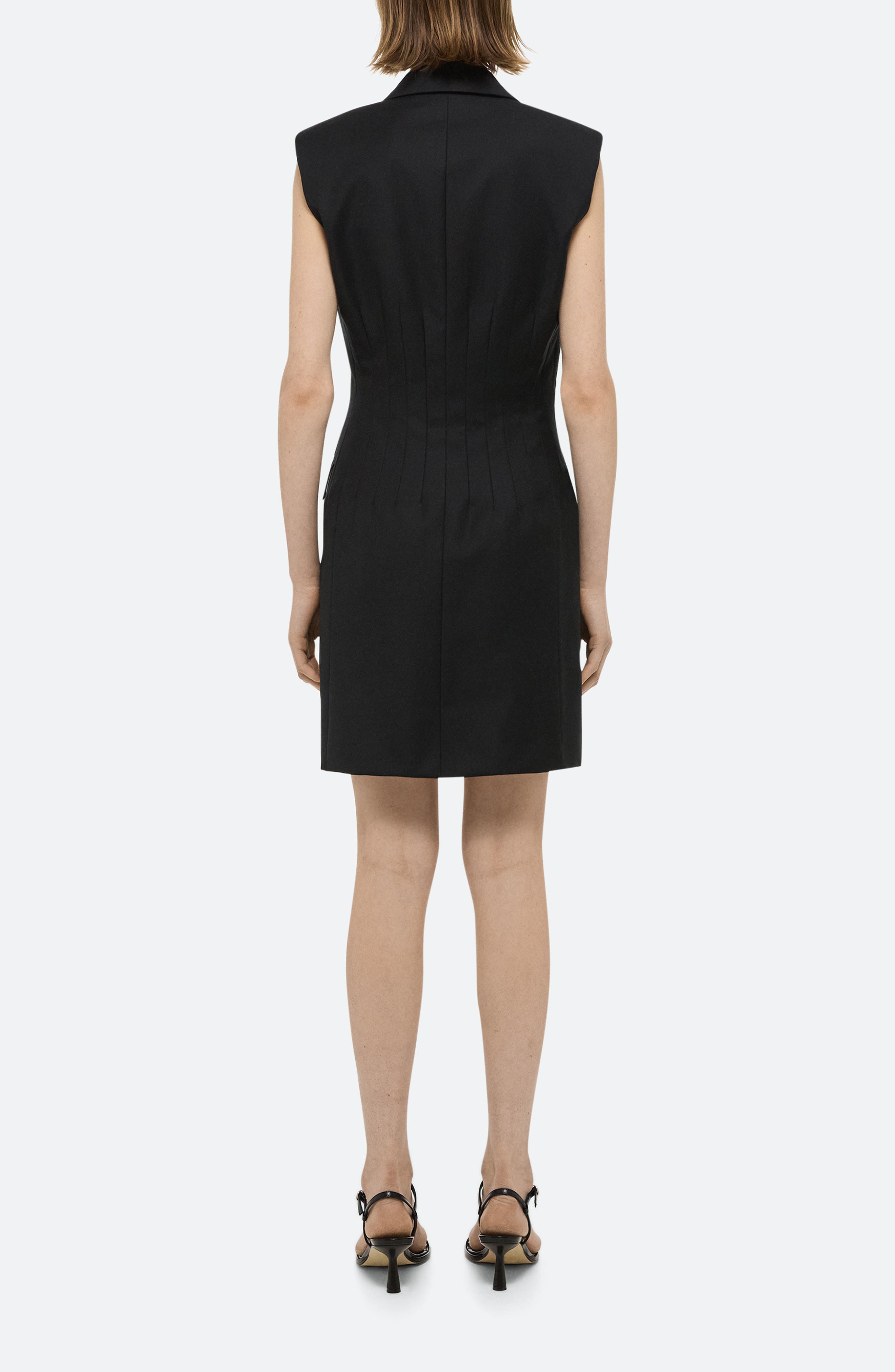 Helmut Lang Tailored Sleeveless Blazer Dress