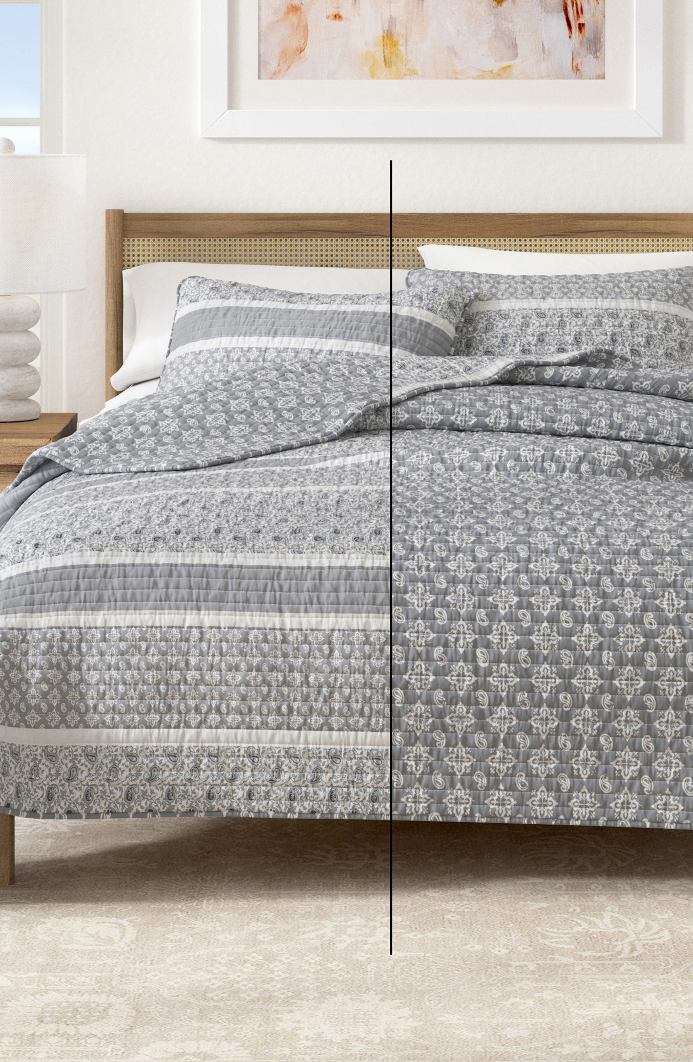 Woven & Weft Stripe Quilt & Sham Set