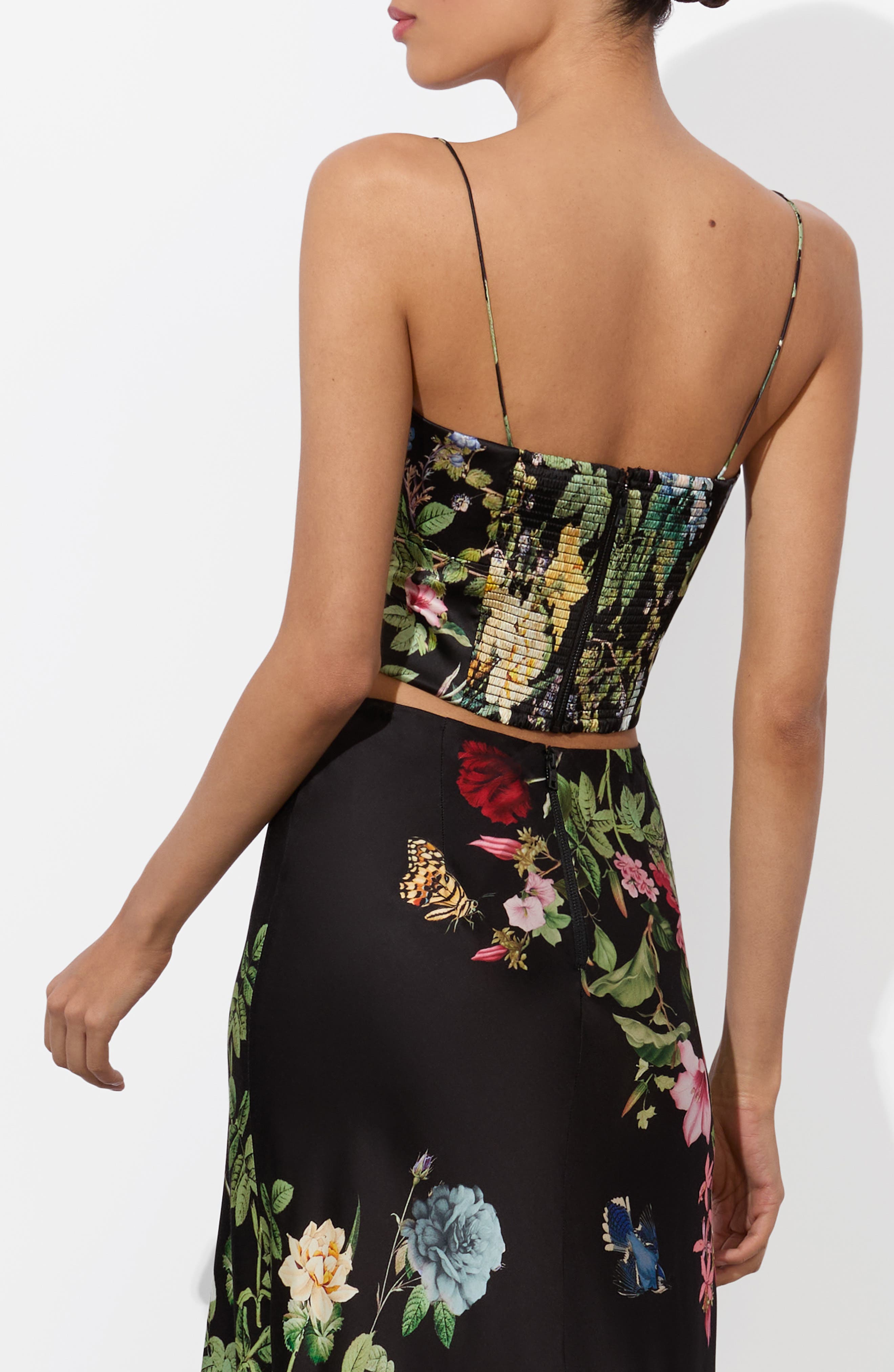 Alice + Olivia Saylor Bustier Crop Camisole