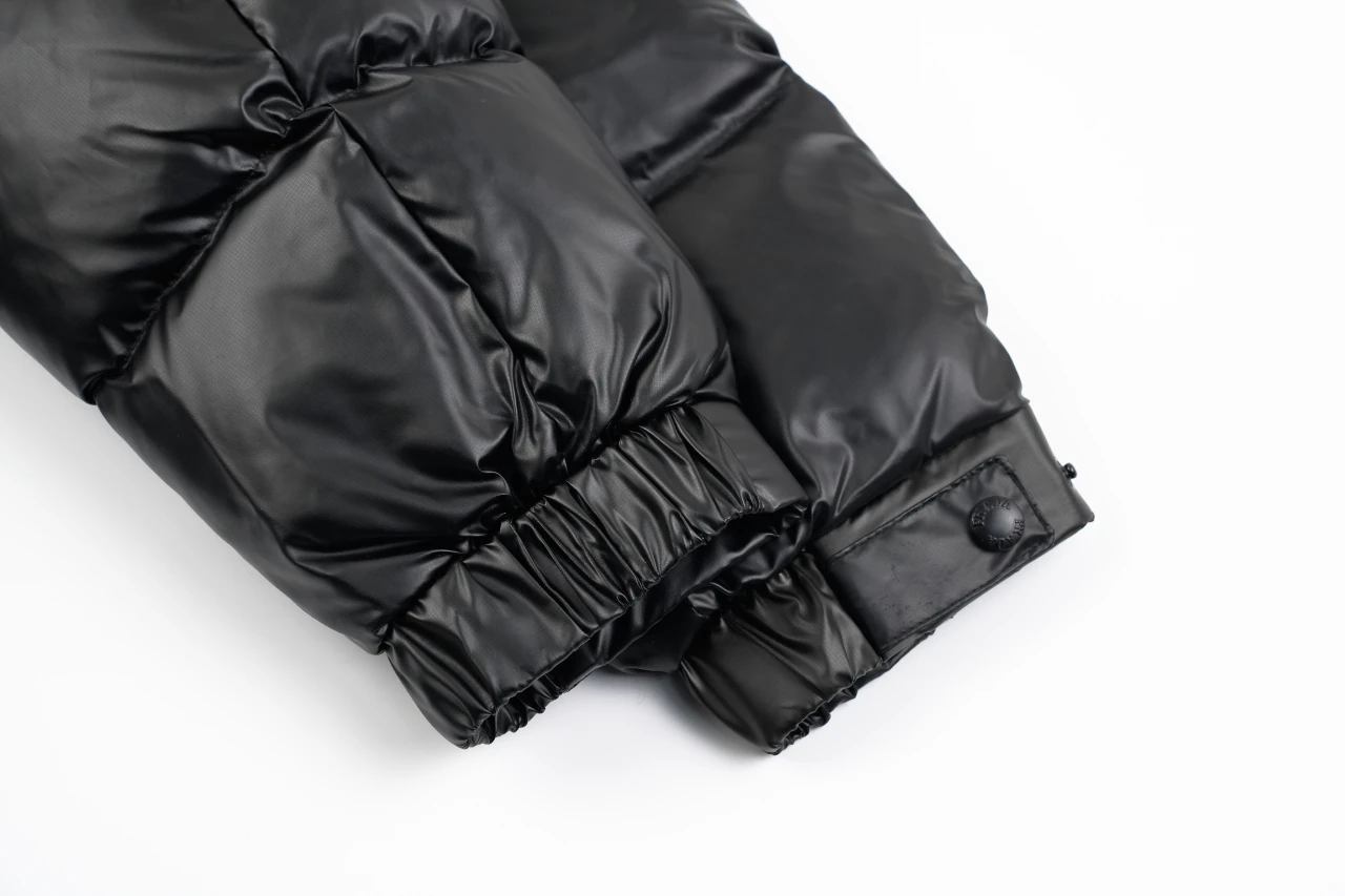 Prada Black Hooded Triangle Logo Down Jacket product photo from LabelPicks