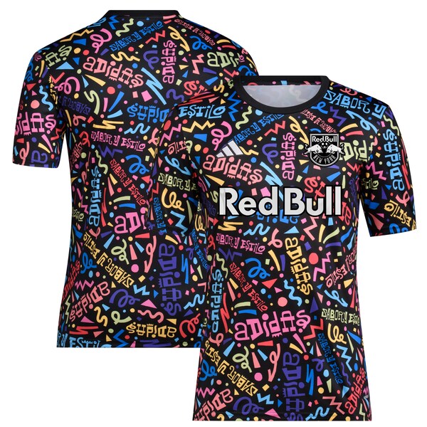 New York Red Bulls adidas 2024 Hispanic Heritage Pre-Match Top - Black