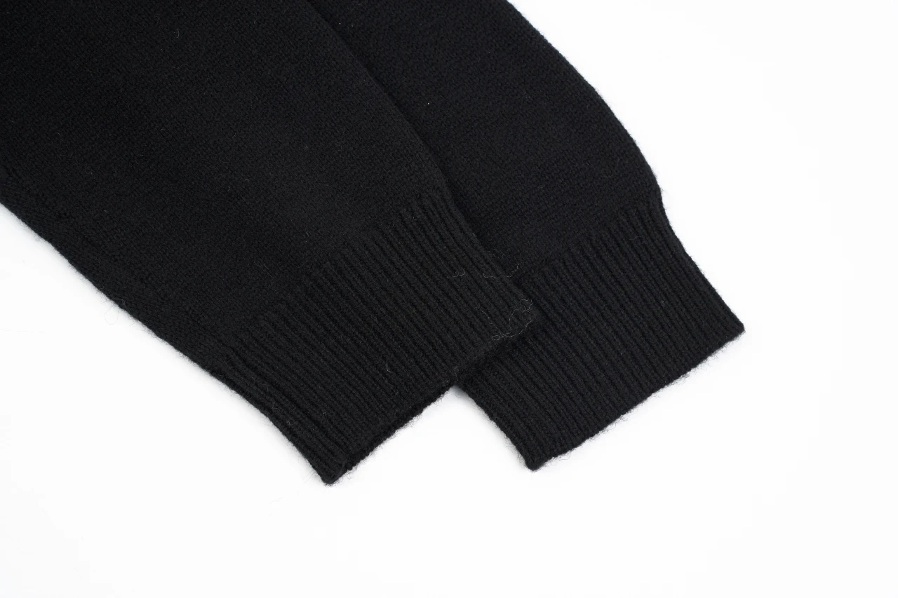 GUCCI Black Script Logo Jacquard Crewneck Sweater product photo from LabelPicks