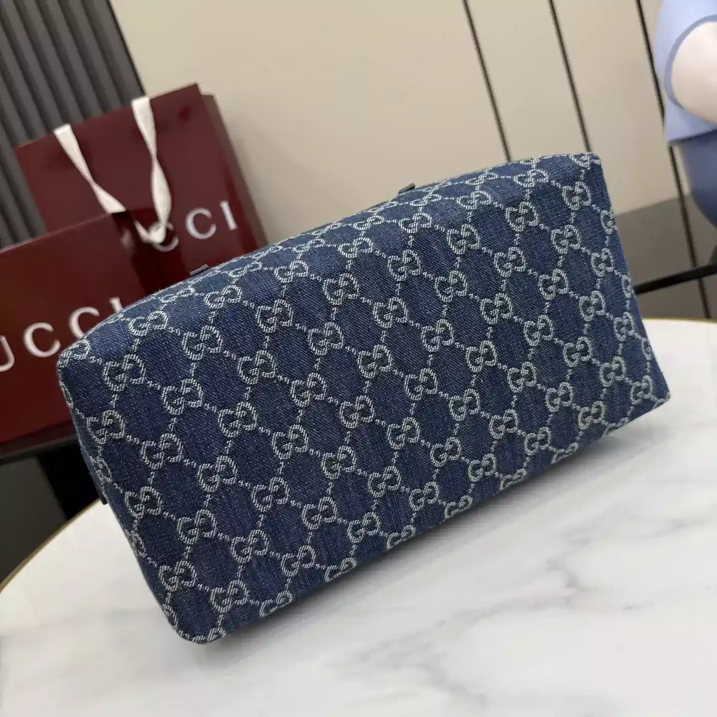 Gucci Generation Blue Nylon Top Handle Bag product photo from LabelPicks