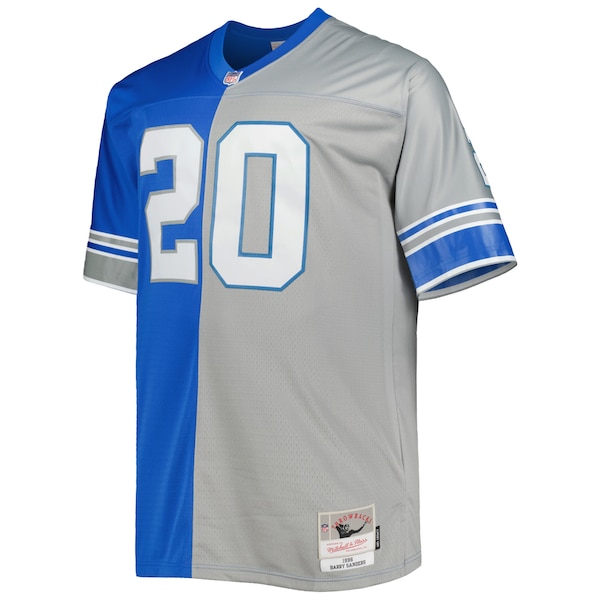 Barry Sanders Detroit Lions Big & Tall Split Legacy Retired Player Replica Jersey - Blue/Silver