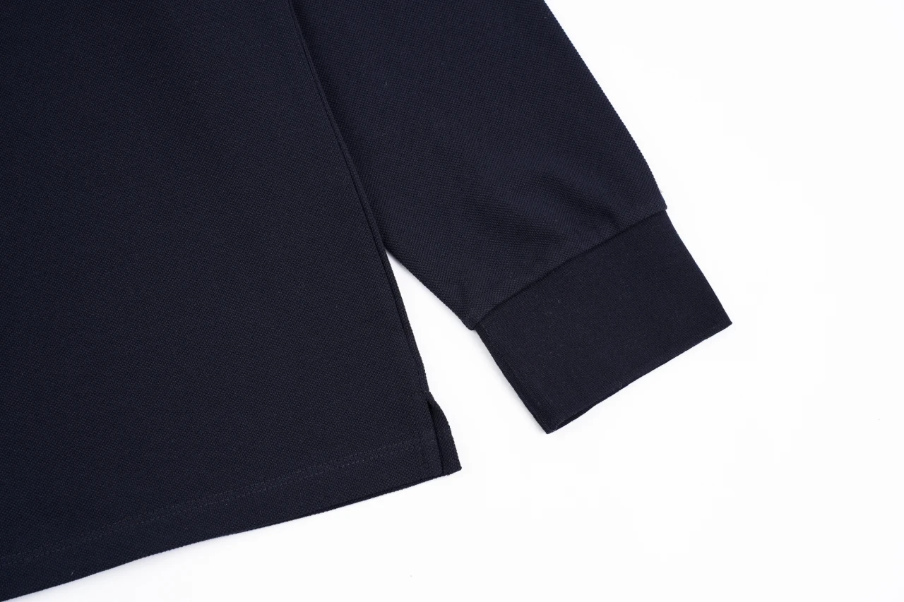 Miu Miu Navy Logo Long Sleeve Polo Shirt product photo from LabelPicks