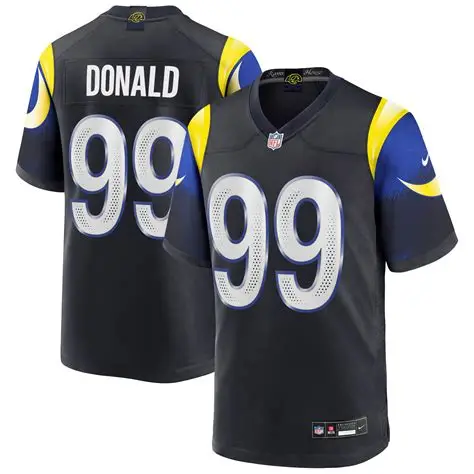 Aaron Donald Los Angeles Rams Nike 2025 RIVALRIES Collection Game Jersey - Navy