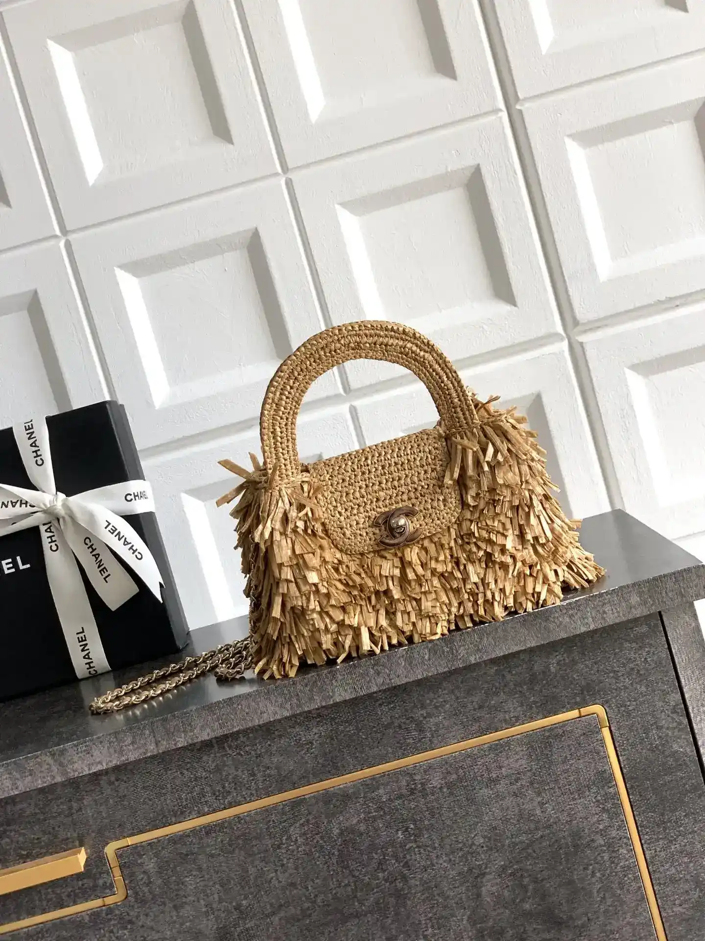 Chanel Woven Leather Top Handle Bag product photo from LabelPicks