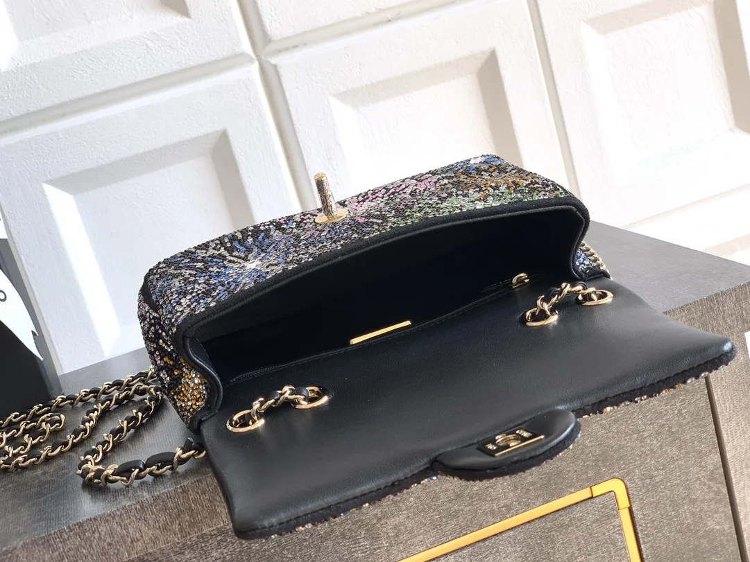 Chanel Classic Flap Black Crystal Shoulder Bag product photo from LabelPicks