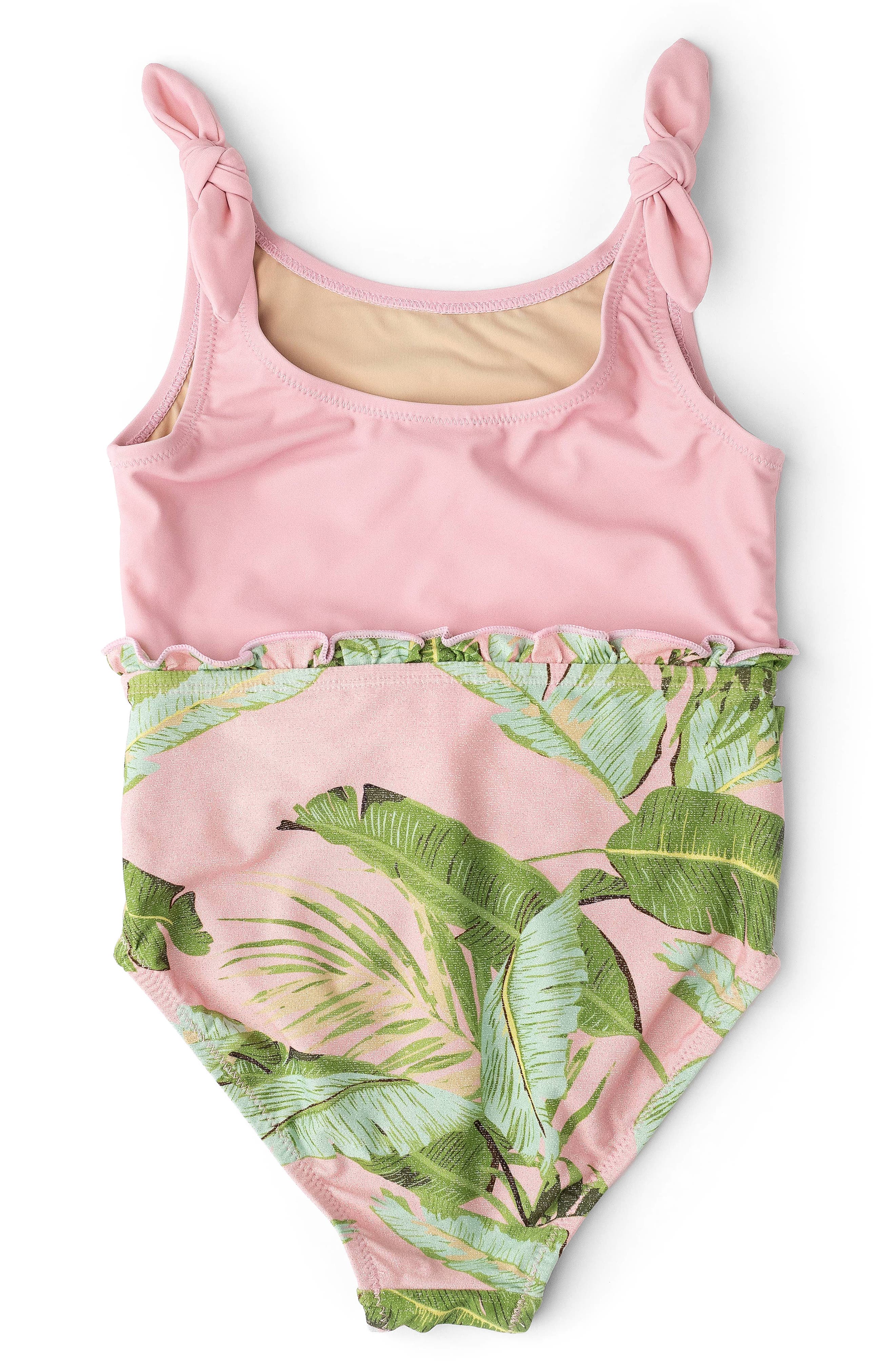 Shade Critters Kids' Cabana Palms Shimmer One-Piece Swimsuit