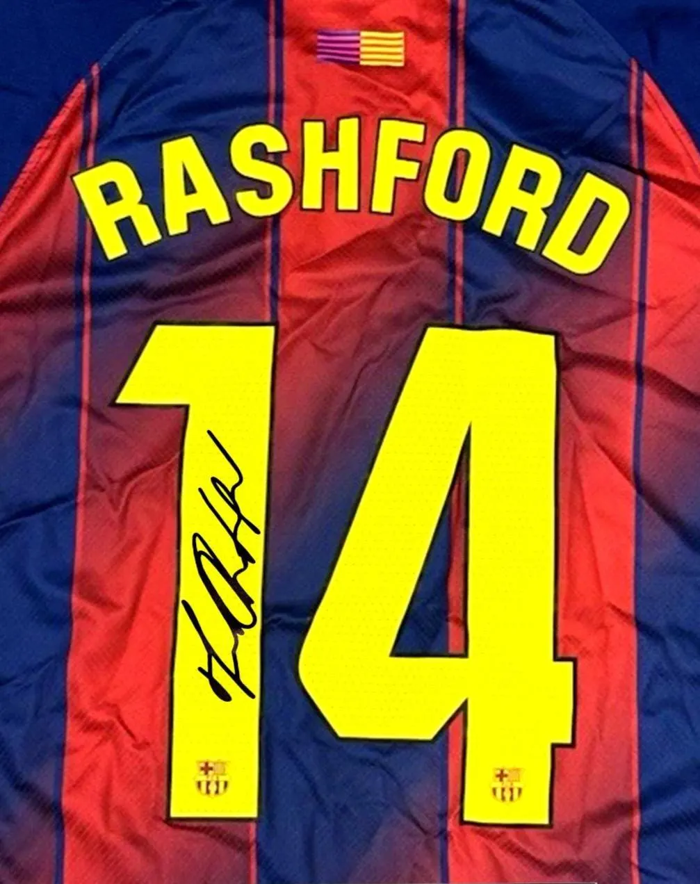 Marcus Rashford SIGNED Barcelona 25/26 Home #14 Jersey/Shirt - COA - 2025