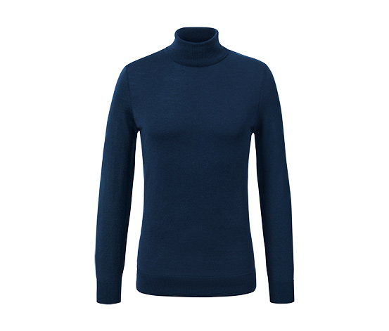 Merino-Pullover, navy