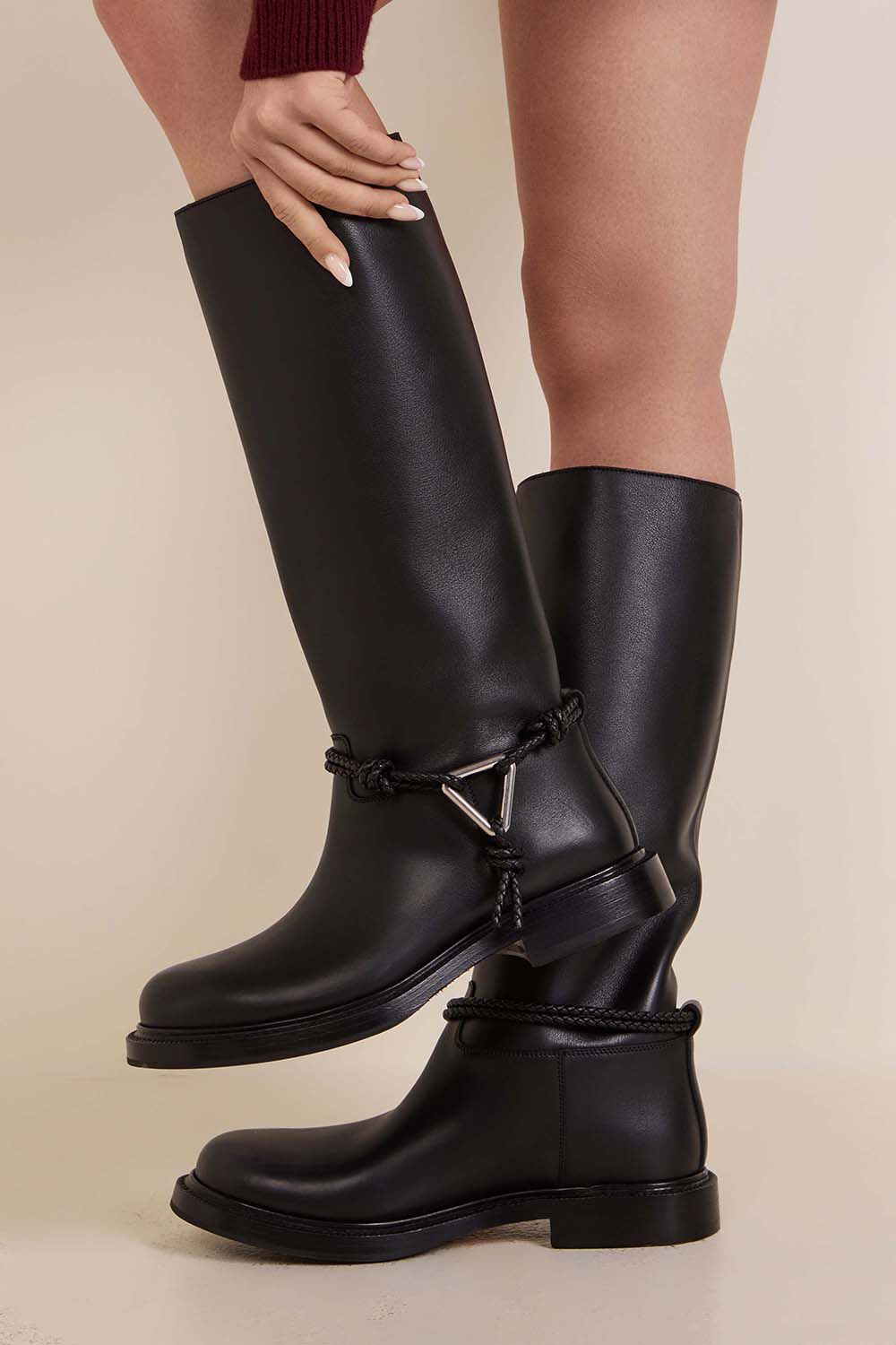 BOTTEGA VENETA מגפי ברך ג'יימס