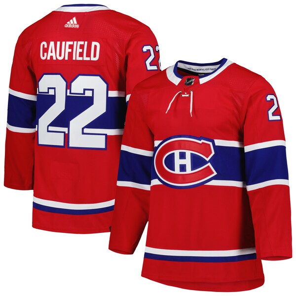 Cole Caufield Montreal Canadiens adidas Home Primegreen Authentic Player Jersey - Red
