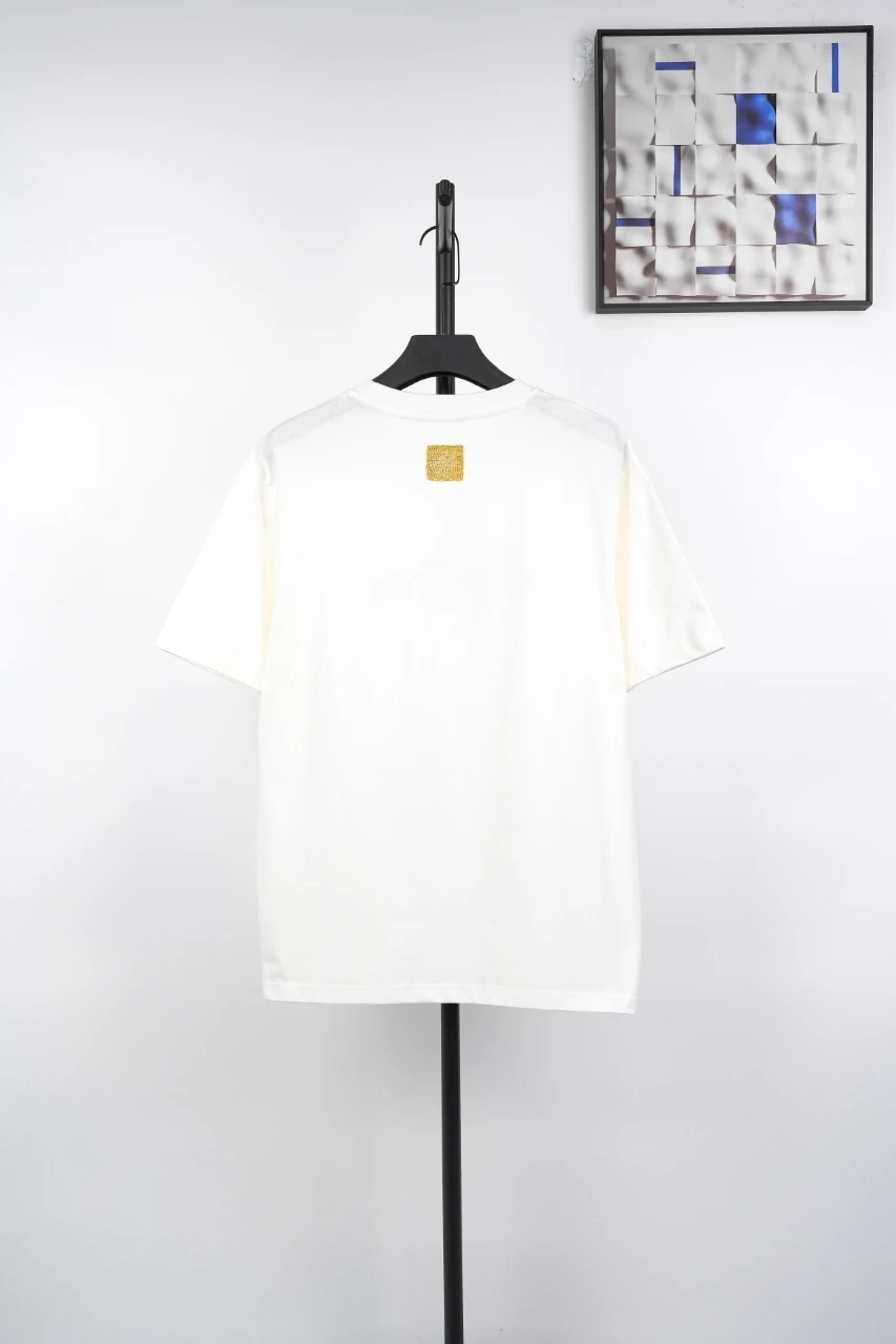 Louis Vuitton White Raffia Badge T-Shirt product photo from LabelPicks