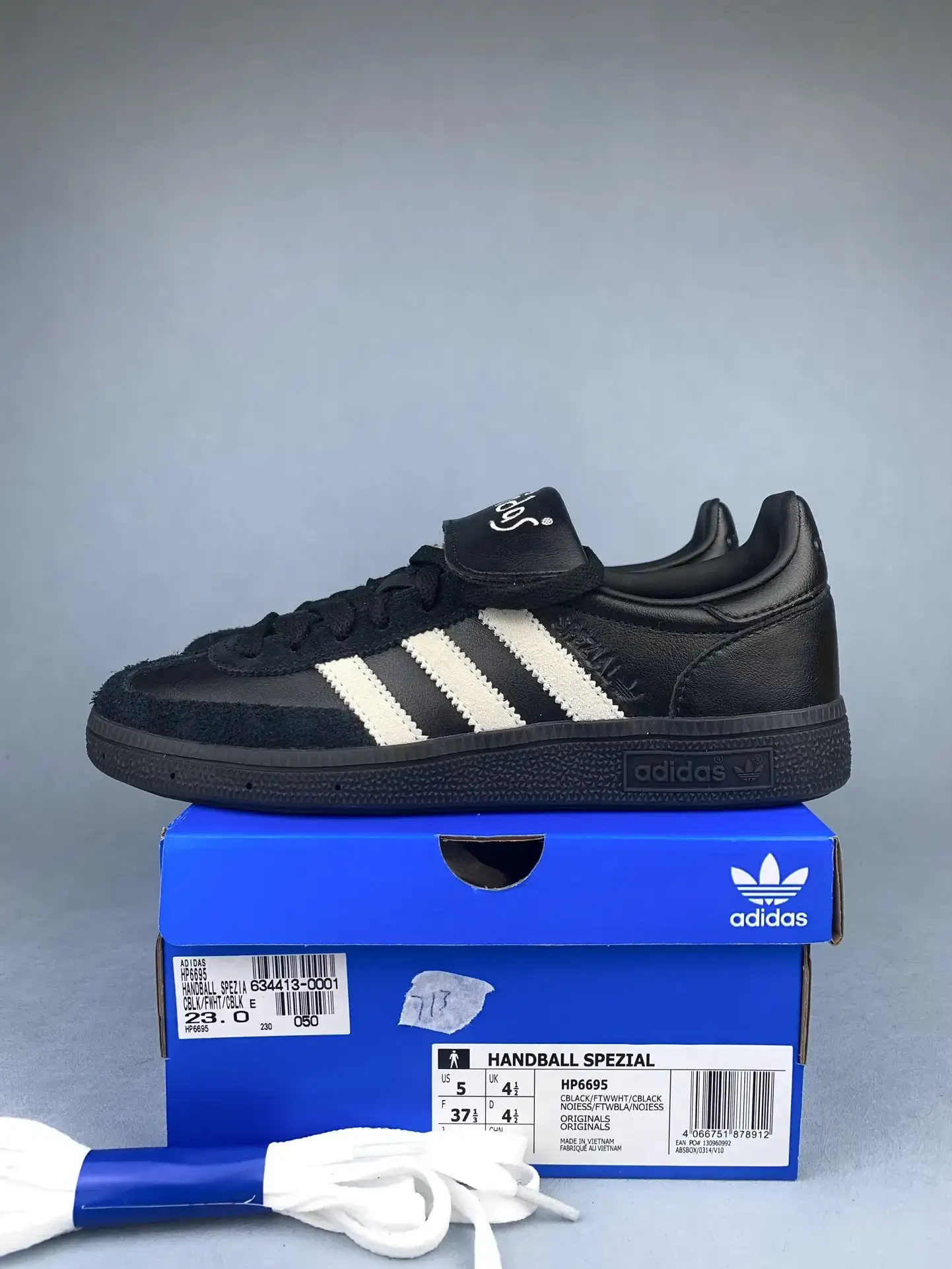 SHUKYU x E-WAX x adidas Handball Spezial Black Shoes product photo from LabelPicks