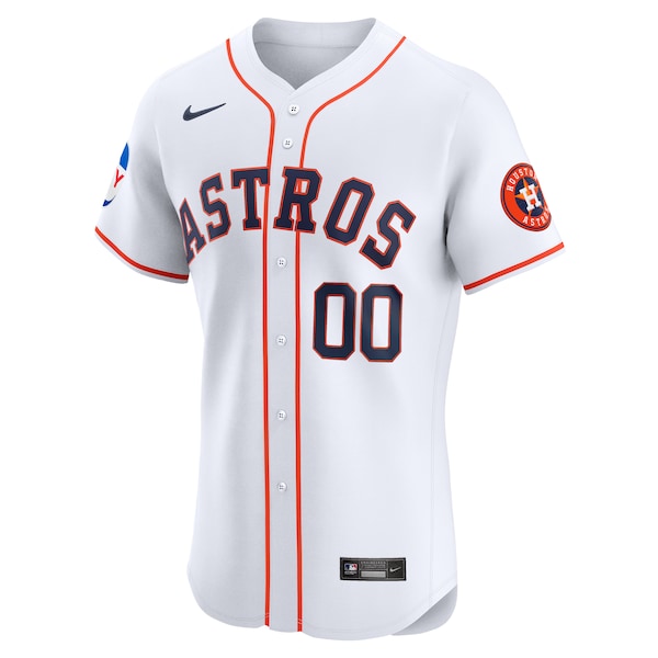 Houston Astros Nike Home Elite Pick-A-Player Retired Roster Patch Jersey - White