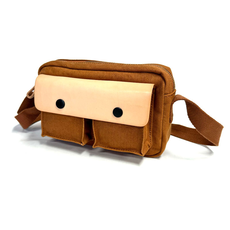 Women's Tan Utility Saddle Crossbody