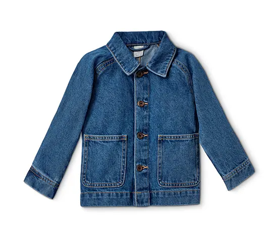 Baumwoll-Denim-Jacke
