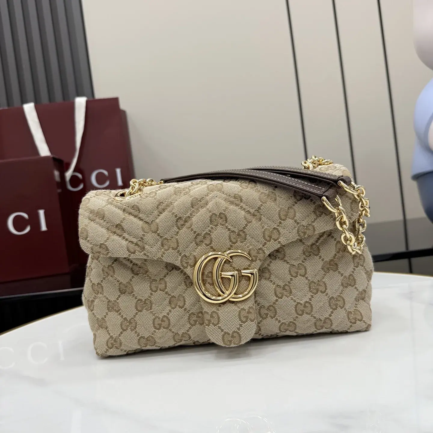 Gucci Brown Generation GG Supreme Canvas Crossbody Bag product photo from LabelPicks