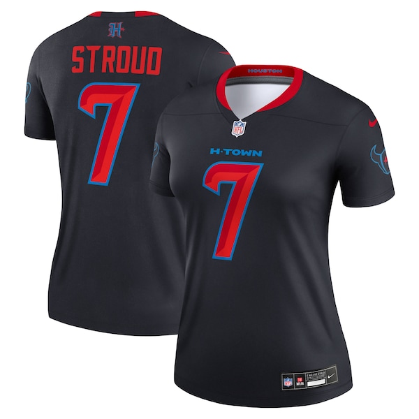 C.J. Stroud Houston Texans Nike Women's Alternate Legend Player Performance Top -  Navy/Red