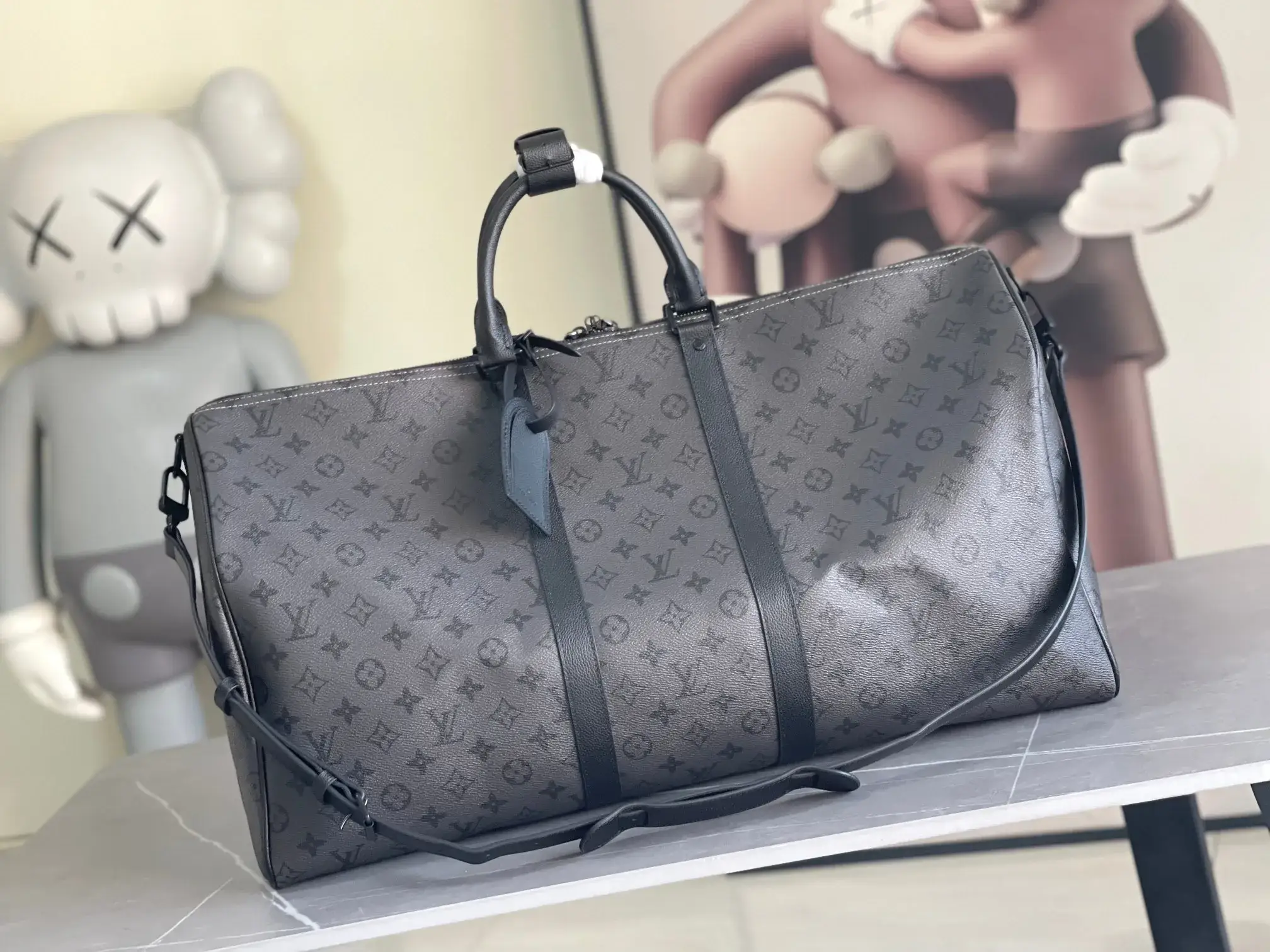 Louis Vuitton Yellow Keepall Monogram Canvas Tote Bag product photo from LabelPicks