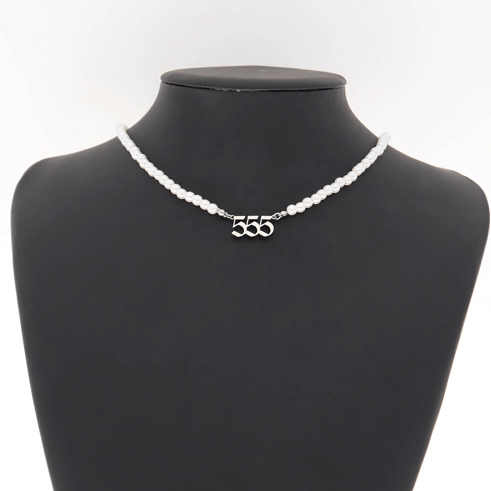 Angel Pearl Number Necklaces 111-999