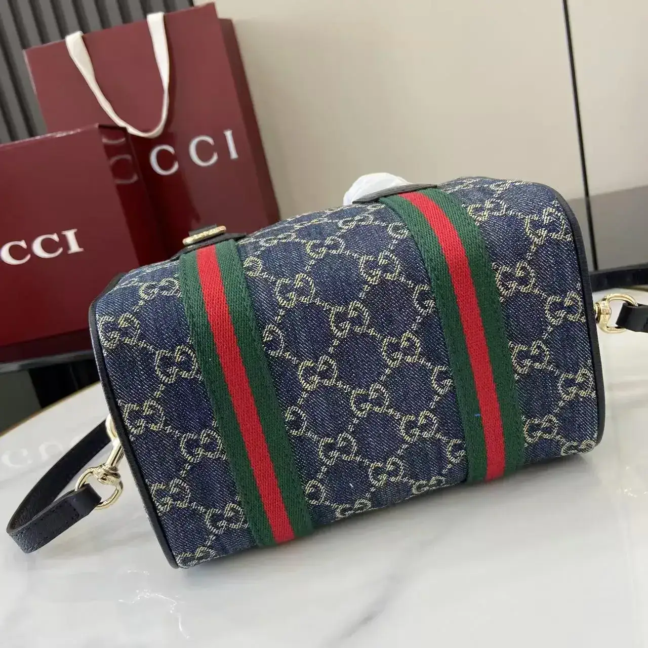 Gucci Denim Top Handle Bag product photo from LabelPicks