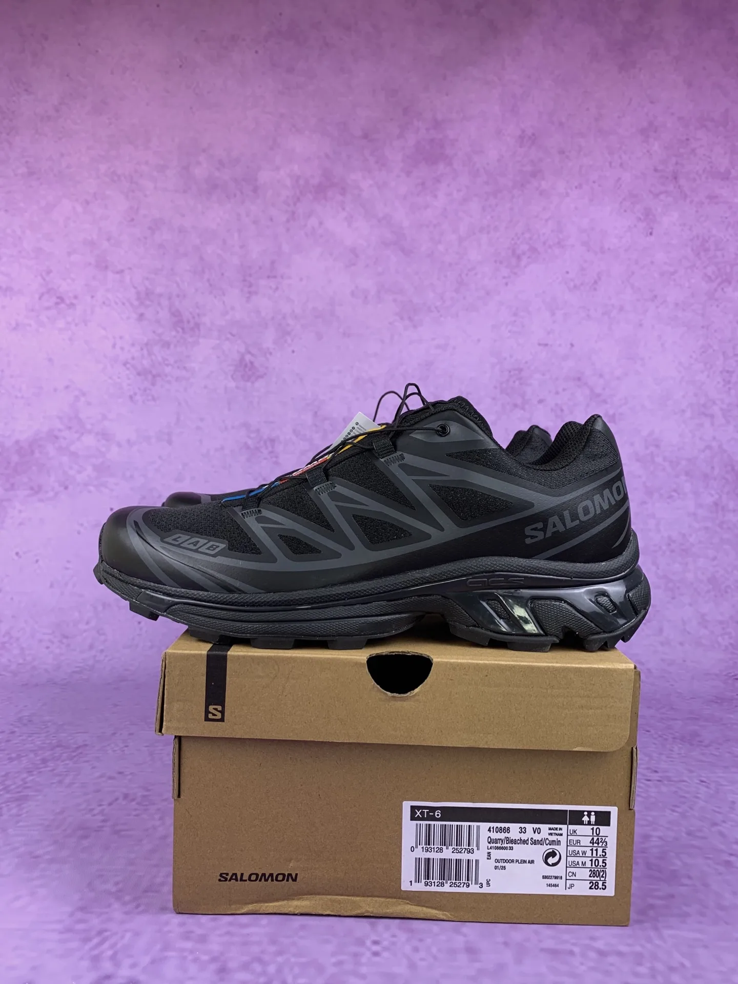 Salomon XT-6 “Black Phantom” Shoes product photo from LabelPicks