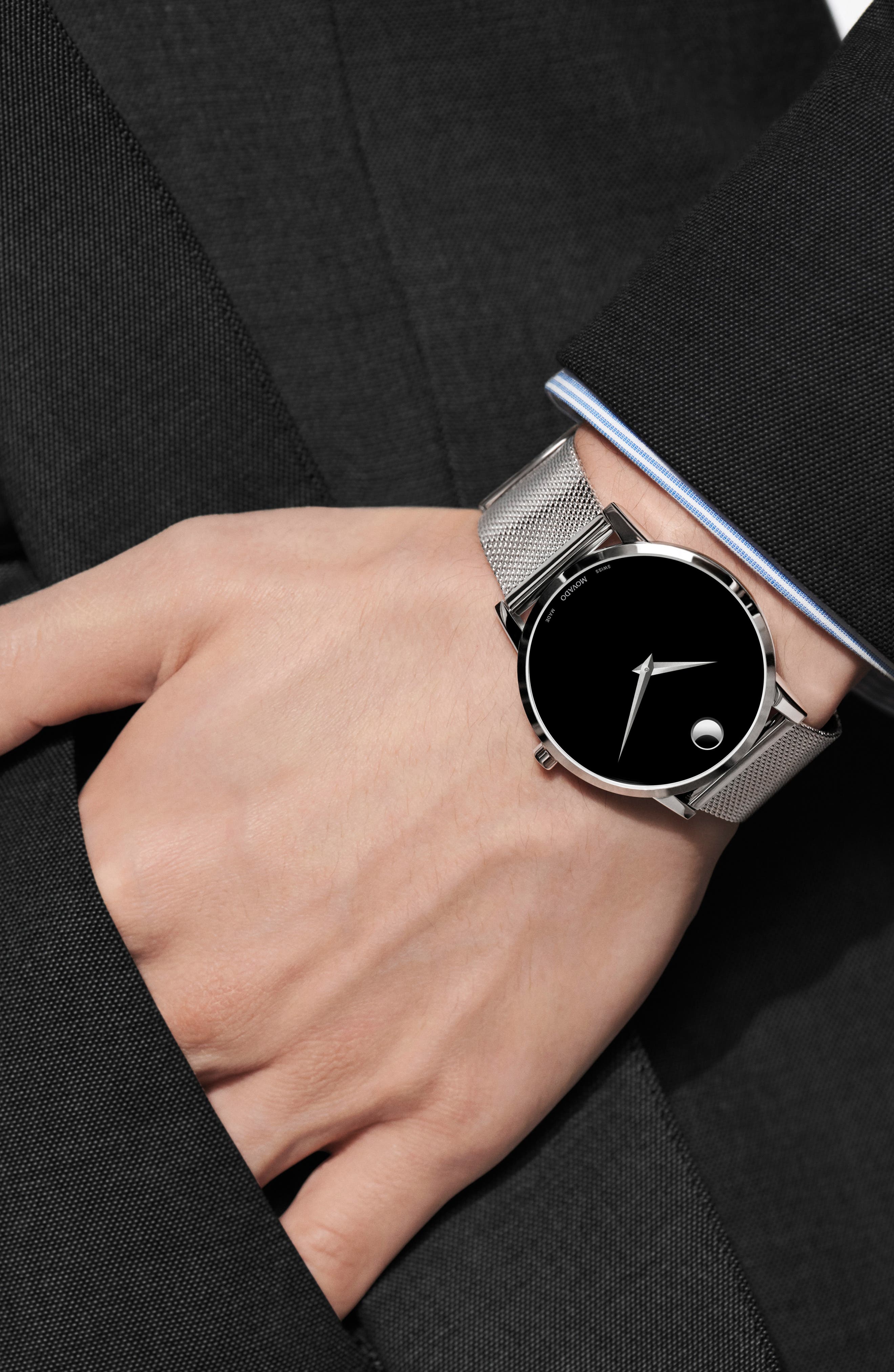 Movado Museum Mesh Strap Watch, 40mm