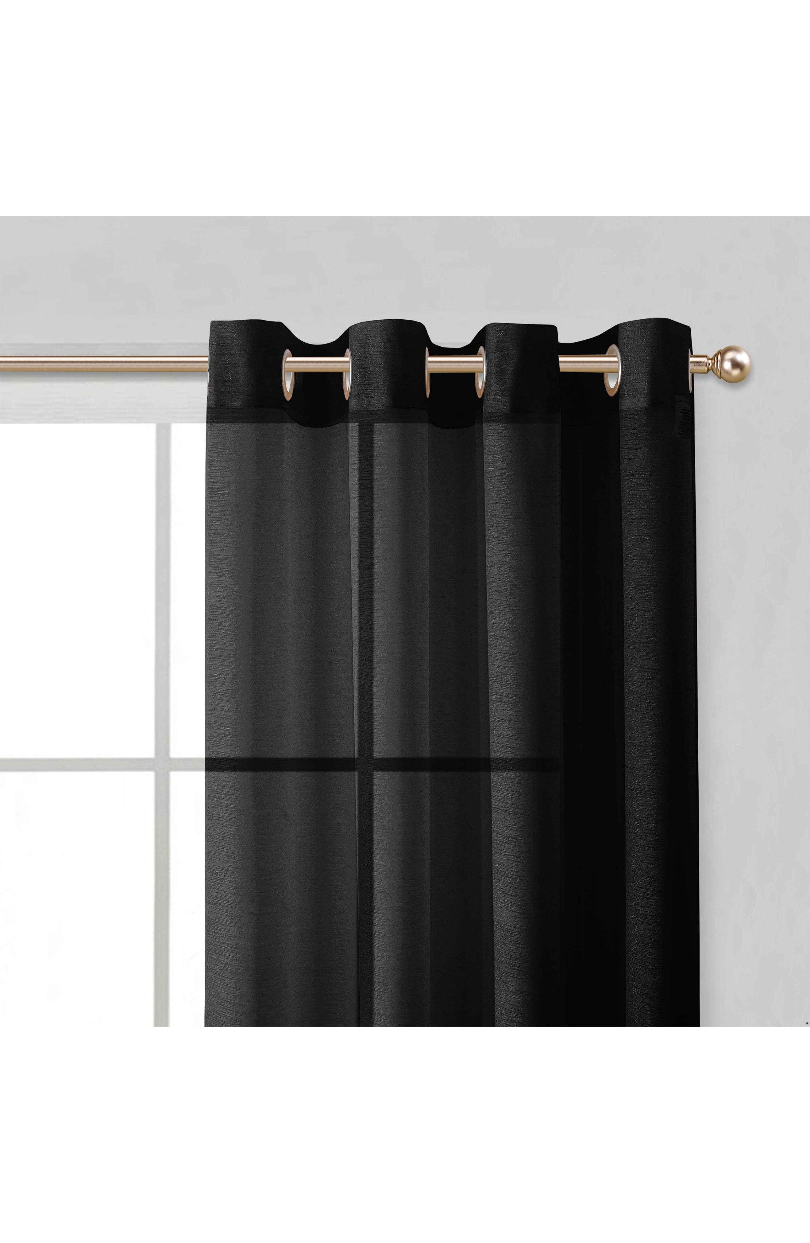 DAINTY HOME Set of 2 Sheer Curtain Panels