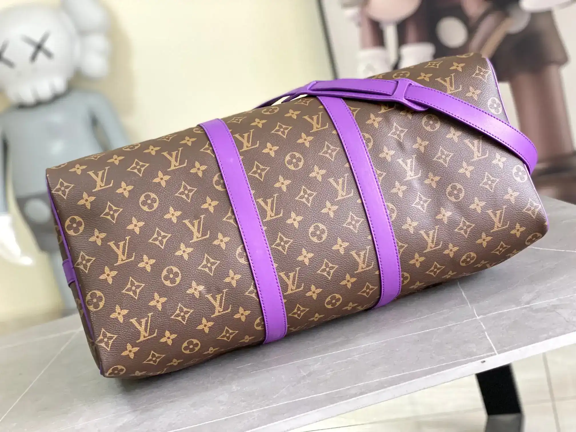 Louis Vuitton Gold Keepall Monogram Canvas Tote Bag product photo from LabelPicks