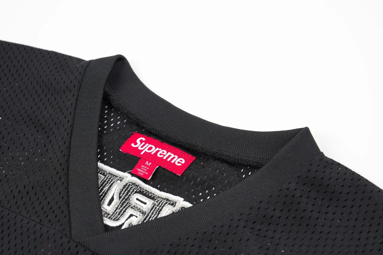 Supreme Black 94 Sequin Mesh Baseball Jersey product photo from LabelPicks
