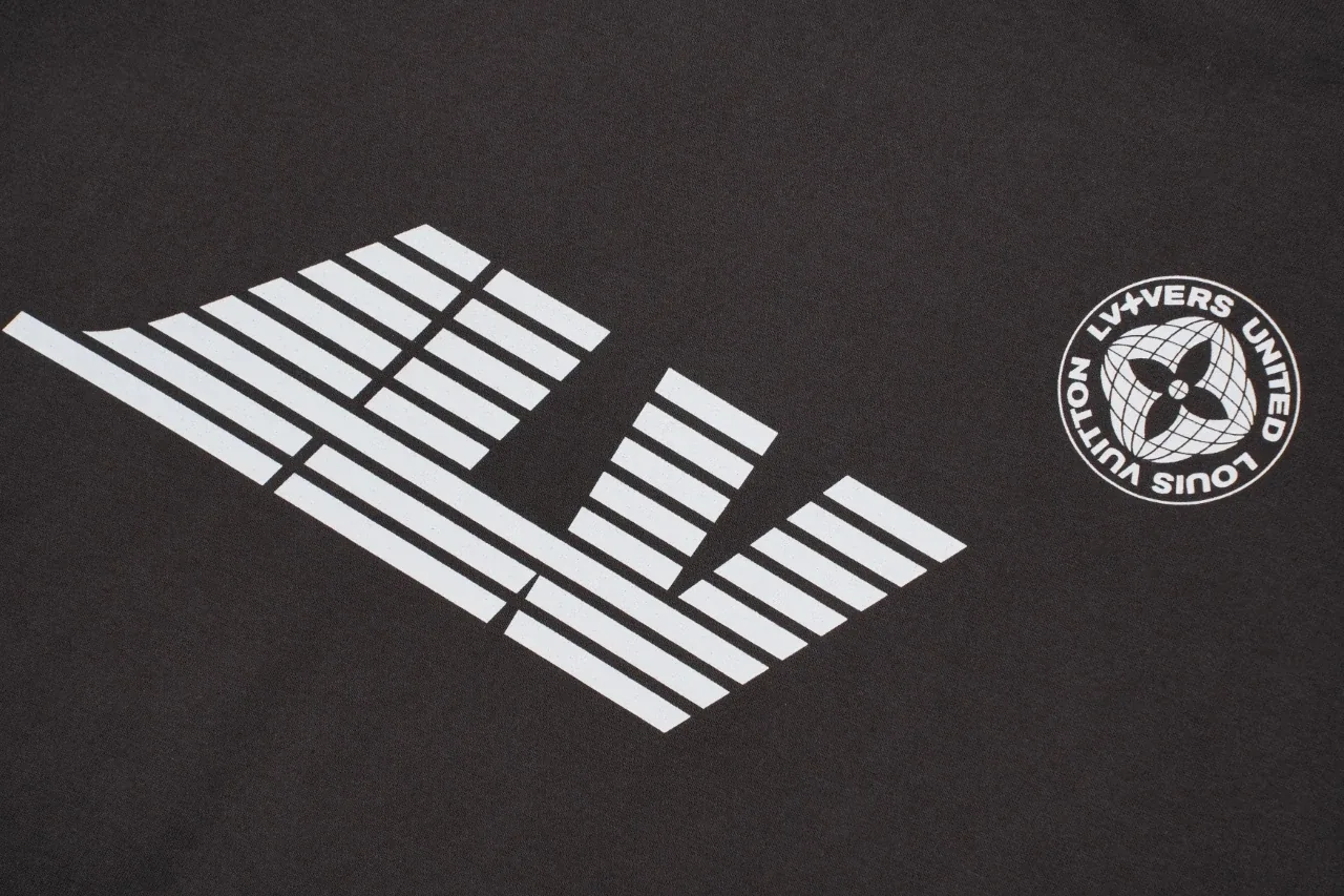 Louis Vuitton Black Axis Logo Print T-Shirt product photo from LabelPicks