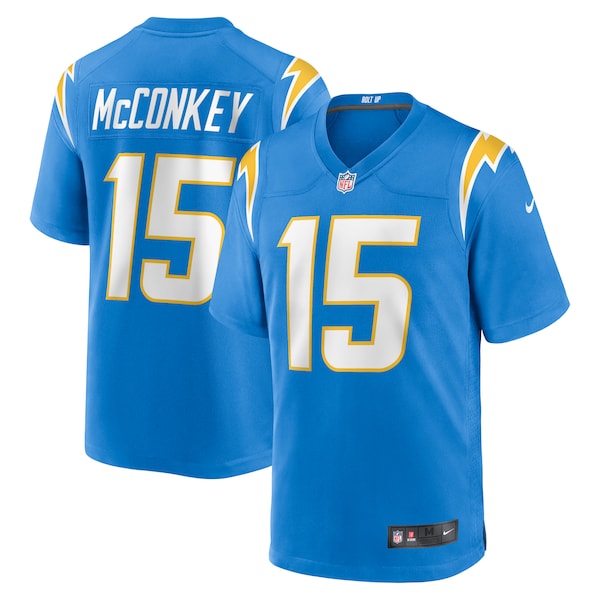 Ladd McConkey Los Angeles Chargers Nike 2024 NFL Draft Player Game Jersey - Powder Blue