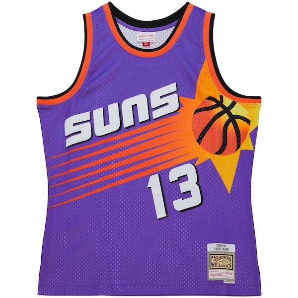 Steve Nash Phoenix Suns Hardwood Classics 1996/97 Tropical Swingman Jersey - Purple