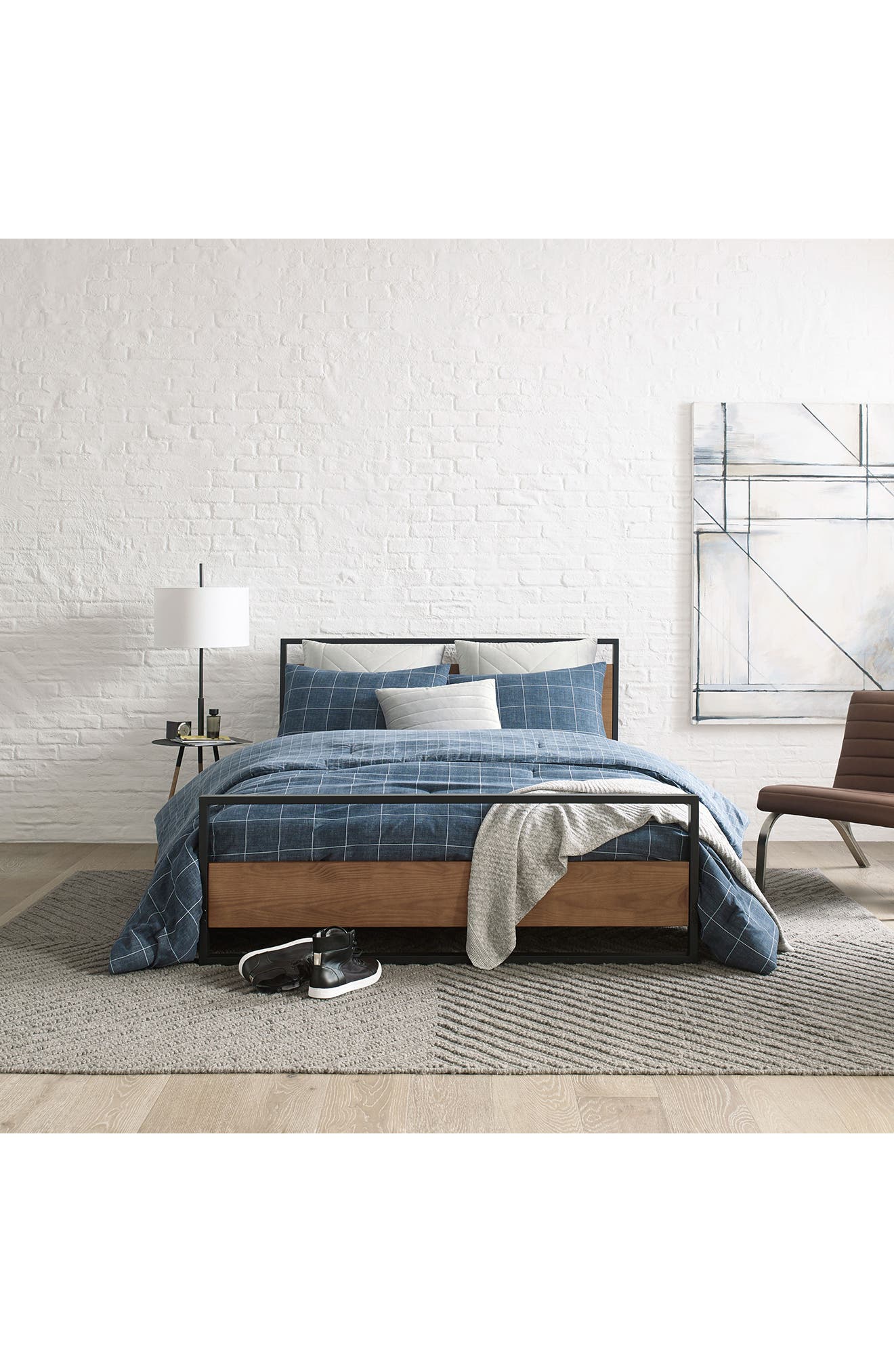 Kenneth Cole Holden Grid Print Comforter Set