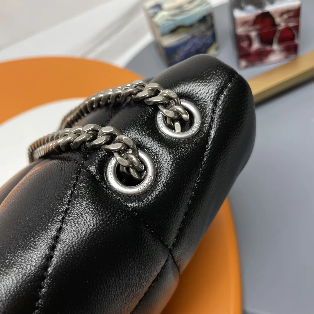 Saint Laurent Black Loulou Quilted Leather Shoulder Bag product photo from LabelPicks