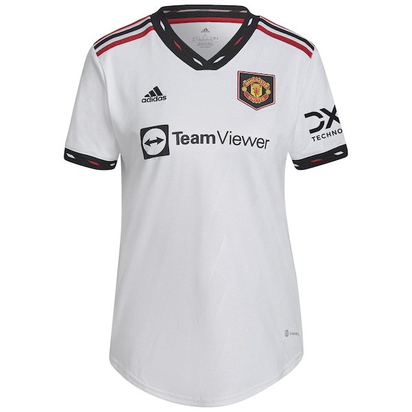 Bruno Fernandes Manchester United adidas Women's 2022/23 Away Replica Player Jersey - White