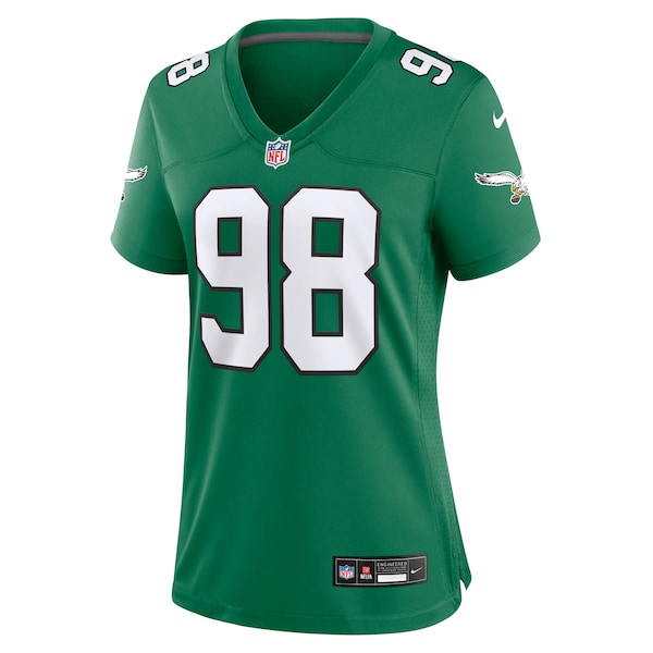 Jalen Carter Philadelphia Eagles Nike Women's Alternate Game Jersey - Kelly Green