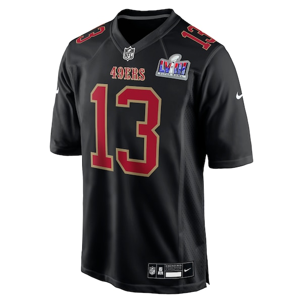 Brock Purdy San Francisco 49ers Nike Super Bowl LVIII Carbon Fashion Game Player Jersey - Black