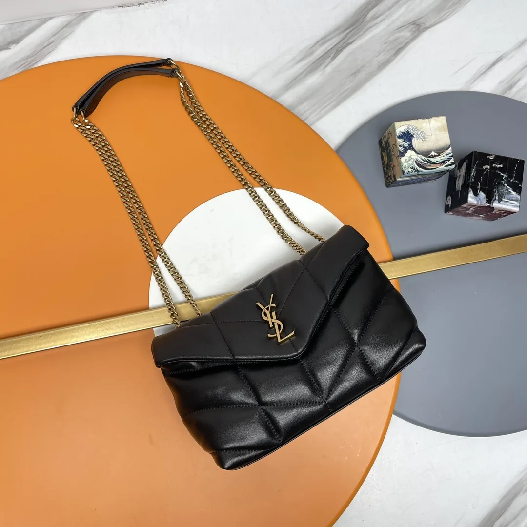 Saint Laurent Black Loulou Quilted Leather Shoulder Bag product photo from LabelPicks