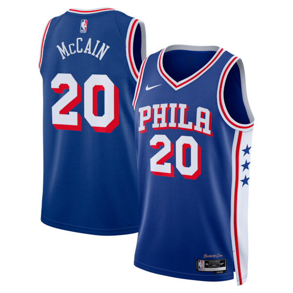 Jared McCain Philadelphia 76ers Nike Unisex Swingman Player Jersey - Icon Edition - Royal