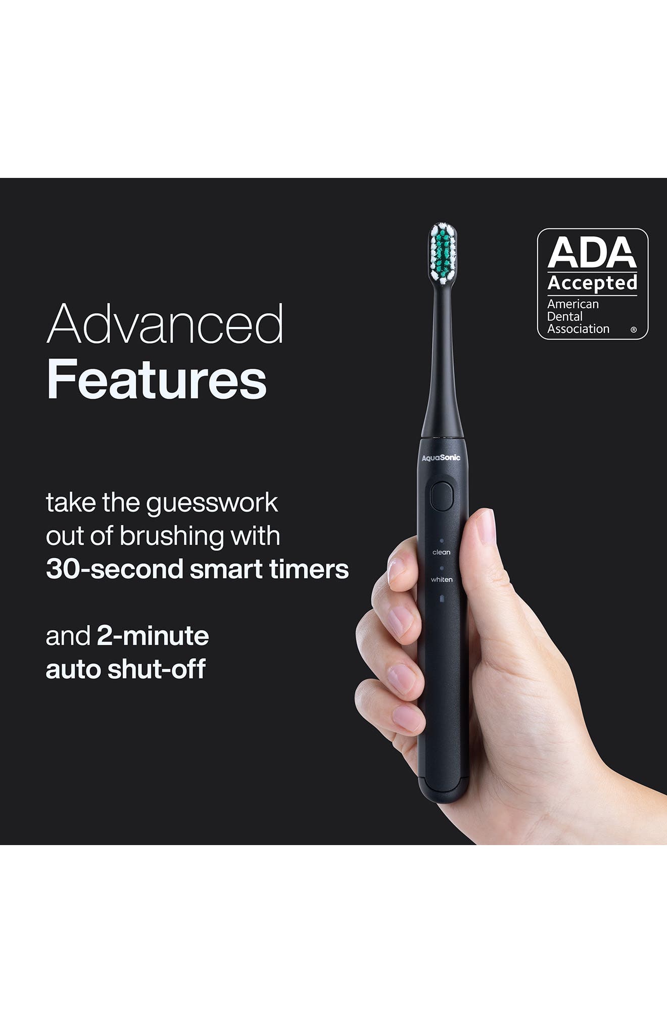 AQUASONIC Icon Rechargeable Power Electric Toothbrush