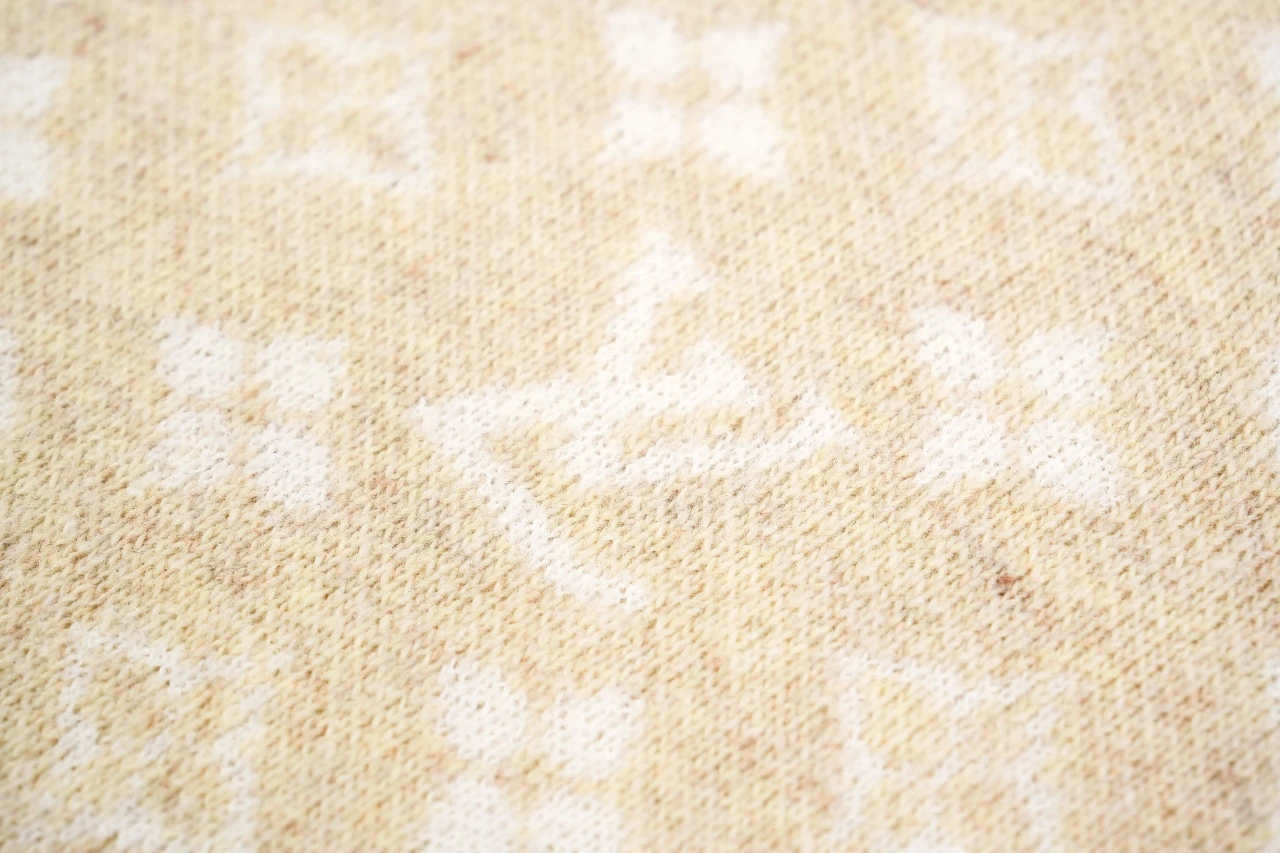 Louis Vuitton Off White Monogram Jacquard Half Zip Turtleneck Sweater product photo from LabelPicks
