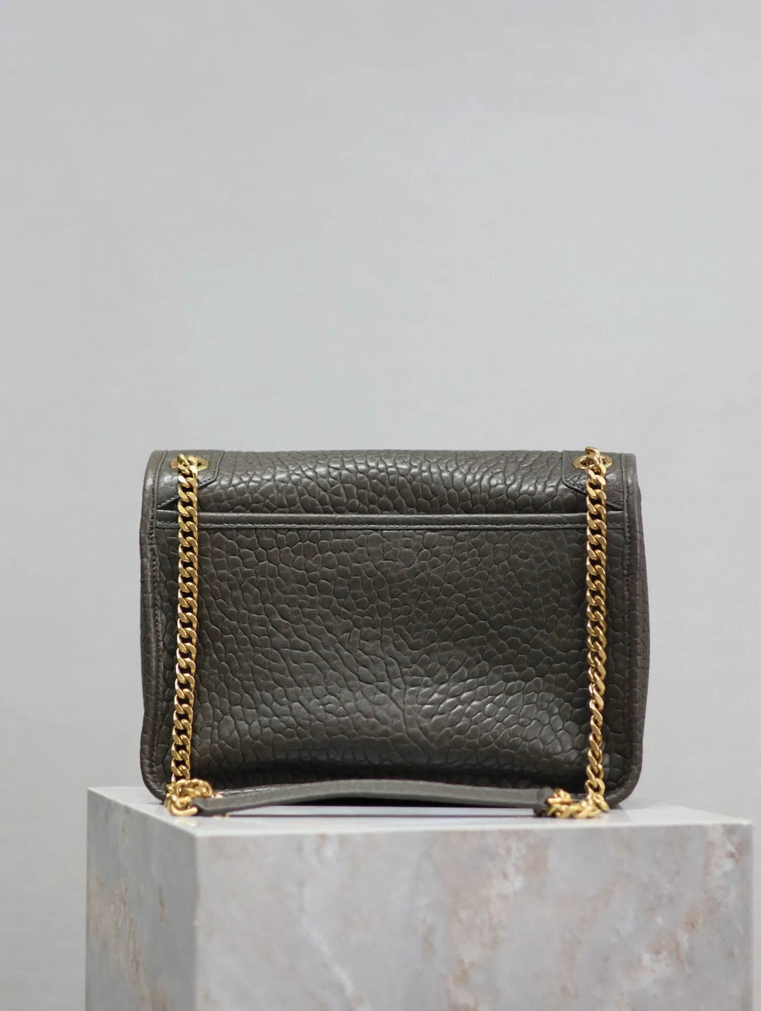 Saint Laurent Green Niki Lambskin Shoulder Bag product photo from LabelPicks