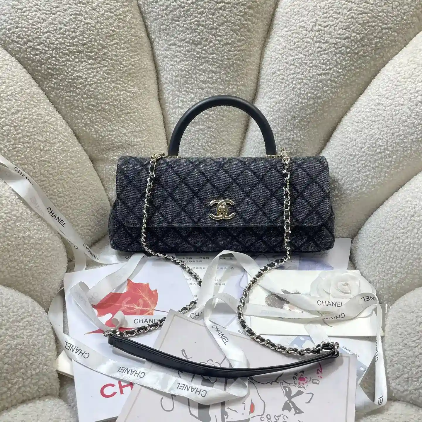 Chanel Black Coco Handle Calfskin Top Handle Bag product photo from LabelPicks