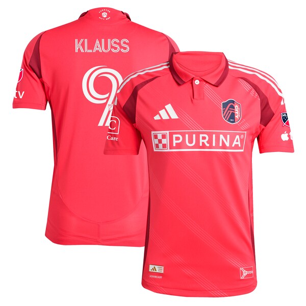 João Klauss St. Louis City SC adidas 2025 Forever CITY Red Authentic Player Jersey - Red