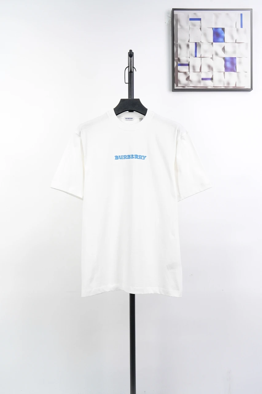 Burberry White Front Letter Back Knight Print T-Shirt product photo from LabelPicks