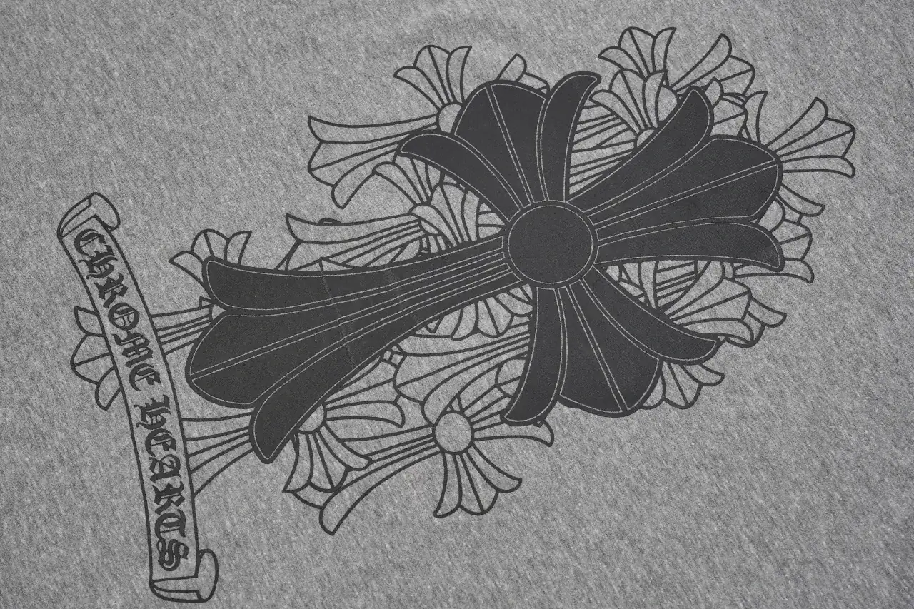 Chrome Hearts Grey Black Cross Arrowhead T-Shirt product photo from LabelPicks